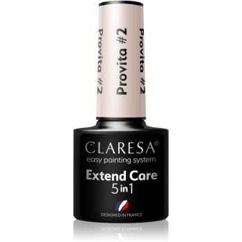 Claresa Extend Care 5 in 1 Provita baza gel pentru unghii efect regenerator - imagine 2